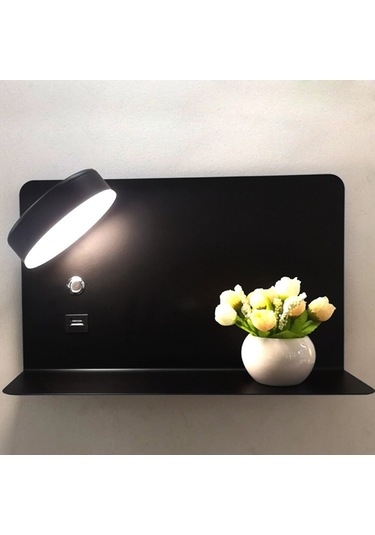 Simaavize Modern Usb Şarj Aplik Siyah