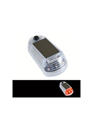 Dashanshop 2/4 Adet Araç Led Güneş Enerjili Işık Dekoratif Ortam Aydınlatma Çarpışma Önleyici Güvenlik Oto Motosiklet Aksesuar