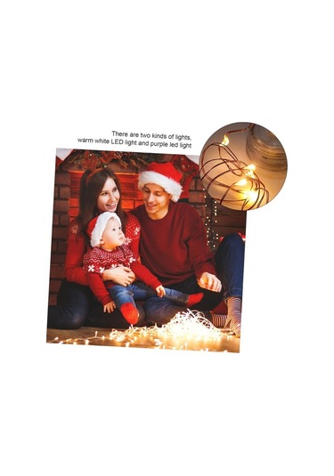 Agoodshop Led Dize Işık 6ft 20 Ledler Mini Pille Çalışan Dize Işık Sıcak Beyaz 1 Adet Polisilikon 2v