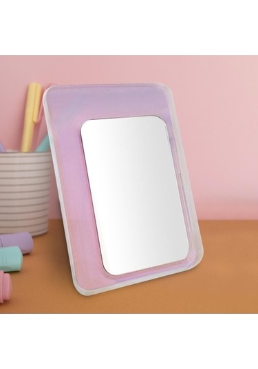 Pazly Suntek Masa Makyaj Için Dekorasyonu Cafe Aynası Akrilik İa Çok Renkli