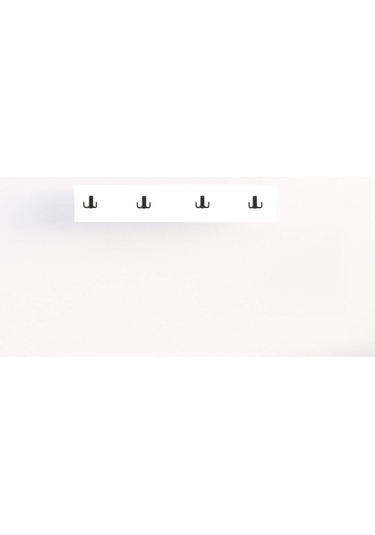 Decormet 4lü Askılık Beyaz Beyaz