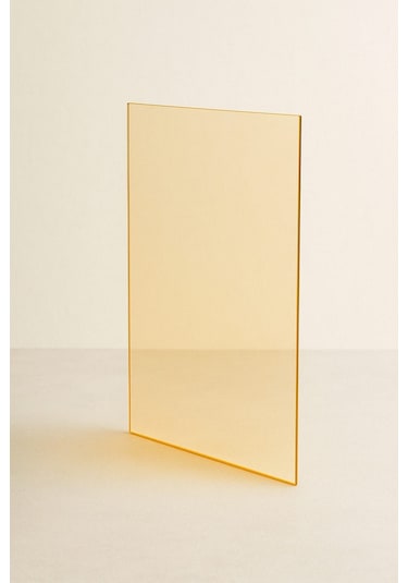 50 X 50 Yüksek Isıya Dayanıklı Şömine Kuzine Soba Camı 4 Mm - Seramik Cam Bal Rengi, Şeffaf