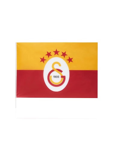 Galatasaray 5 Yıldızlı Klasik Elde Sallama Bayrak 50x75cm U251387