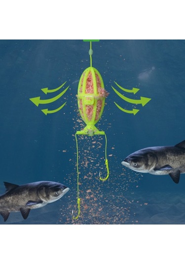 Çift Kancalar Iseama Patlayıcı Kanca Bighead Sazan Besleyici El Çubuğu Ve Atma Çubuğu, Boyut: 11, Boyut:11