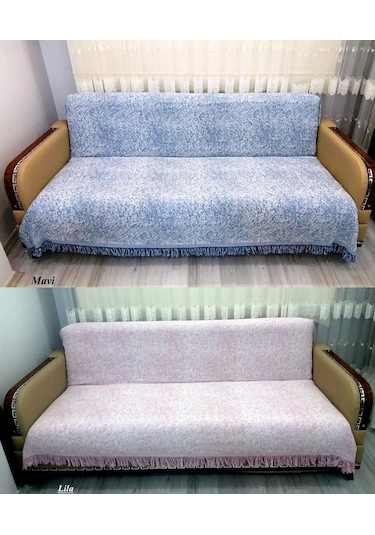 Pamuklu Kaymaz Ebruli Koltuk-Çekyat Örtüsü (13 Renk)