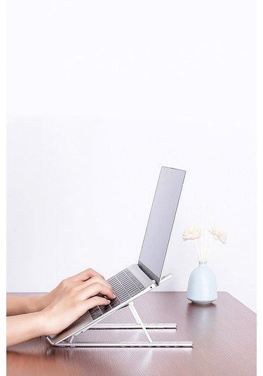 Alüminyum Alaşım Ayarlı Laptop Macbook Notebook Yükseltici Tutucu Ayaklık