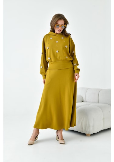 Ftz Kadın Etekli Takım Hardal 30990 Hardal