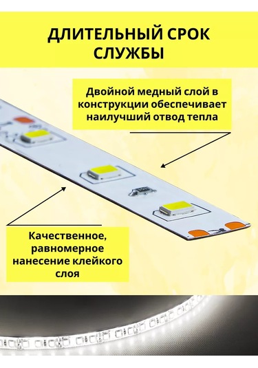 Feron 5m Ip20 12v 4000k Nötr Beyaz Led Şerit 192543469 Beyaz