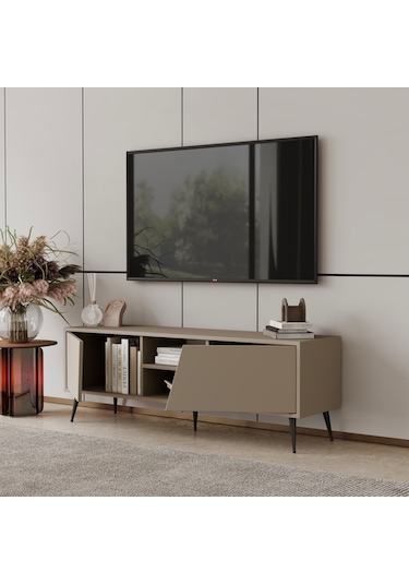 Roma Tv Ünitesi 120 Cm Mdf Metal Ayak Kum Taşı