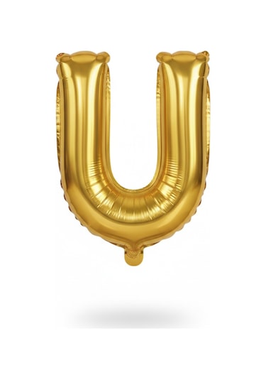 Runaway U Harf Folyo Balon 1m Parti Ve Vitrin Çok Renkli