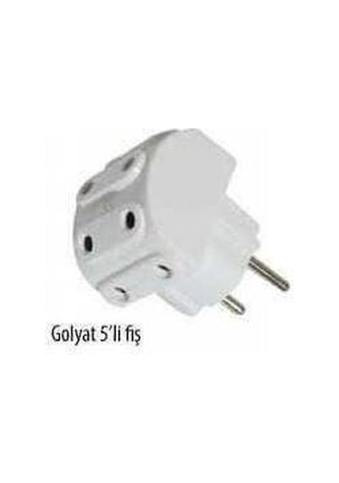 Golyat 5'Li Fiş Çoklu Priz Beşli Direkt Prize Takılan Kaliteli N11.94