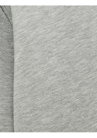 Koton Şardonlu Uzun Kollu Basic Kapşonlu Sweatshirt Gri 6wam70015mk Gri