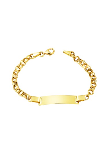 Bilezikci Halkalı 14 Ayar Altın Çocuk Bilekliği Sarı Altın