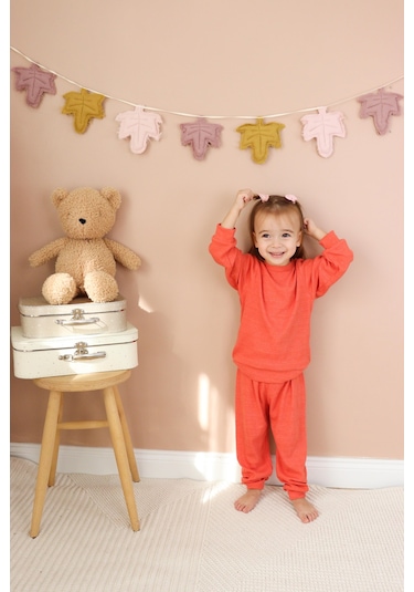 Kaşkorse Mevsimlik Pijama Takım Kiremit