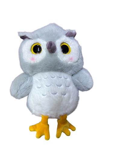Baykuş Peluş Gri Gri