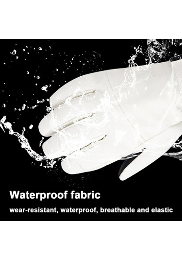 Wezone Kışlık Rüzgar Geçirmez Ve Dokunmatik Ekran Uyumlu Kayak Eldiveni - Siyah Xl Siyah