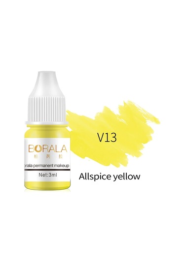Borala 26 Renk 3 Ml Kalıcı Makyaj Dövme Dudaklar Kaşlar Eyelinerler Pigmentler V13 Dark Topaz