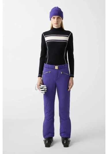 Bogner Franzi Su Itici, Regular Fit Performans Tasarımı Kadın Kayak Pantolonu Mor
