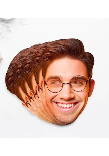 Kişiye Özel Bekarlığa Veda Eğlenceli Damat Yüz Maskesi - 5 Adet