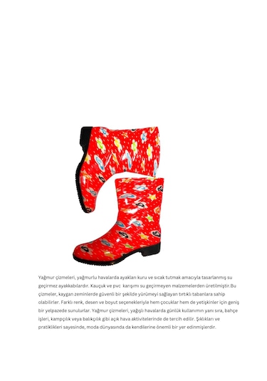 Yağmur Çizmesi Waterproof Çok Renkli