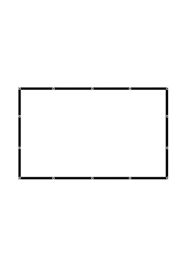 Geeroyoo Taşınabilir 60-150 İnç 16:9 Hd Kalın Polyester Ev Ve Dış Mekan Sinema Perdesi 1.32x0.75m Jzr-gy