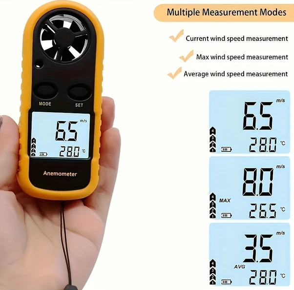 Willowhaven Gm816 Dijital Anemometre, Endüstriyel Rüzgör Hızı Ve Sıcaklık Ölçer