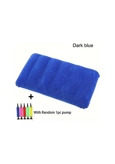 Trendooze Seyahat Kamp Boyun Bel Destek Yastık Seti, Royal Blue 2 Adet Kraliyet Mavisi