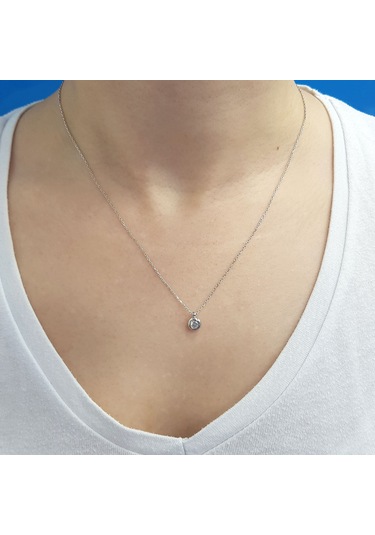 Lova 0,32 Karat Pırlanta Tektaş Kolye - 2060024