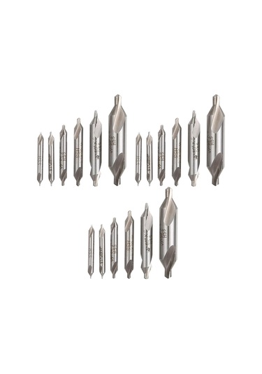 Tangshopping 60 Derece Açılı Uç Seti Alet-18 Merkezi Matkap Ucu-gümüş