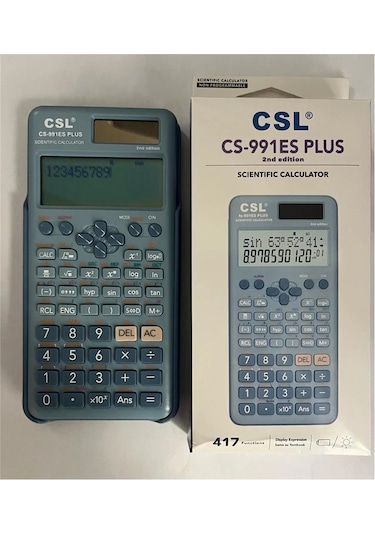 Csl Cs-991es Plus-blue Mavi Fonksiyonel Hesap Makinesi Çok Renkli