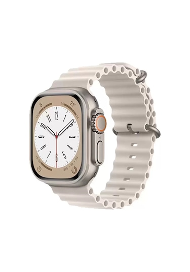 Newface Apple Watch Uyumlu 38mm Ocean Kordon - Krem
