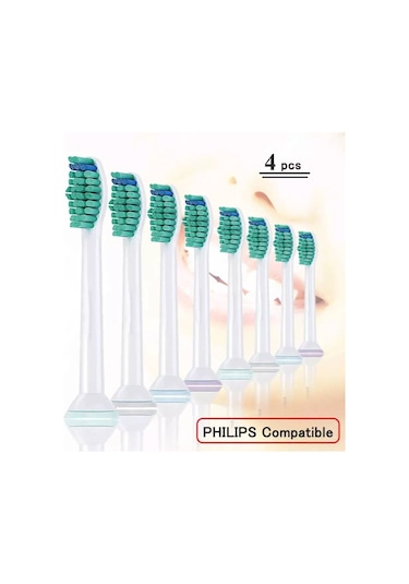 Lovyco Philips Sonicare Diş Fırçası Uyumlu Yedek Başlık 4'lü Paket