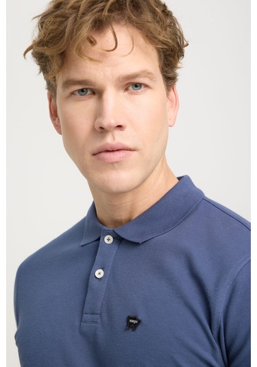Regular Fit Normal Kesim Polo Yaka %100 Pamuk Lacivert Tişört W7D5K4XX2TXZ8 İndigo