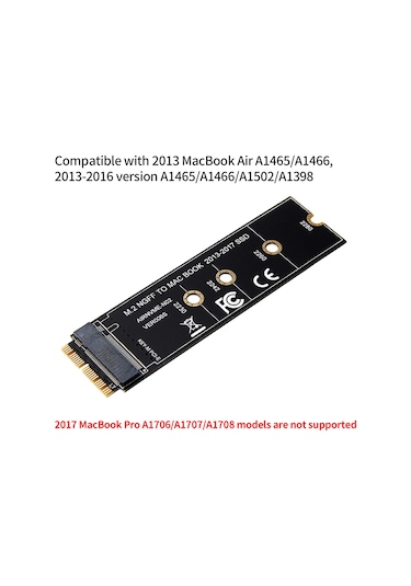 Xindoker M.2 Nvme Ssd'den Apple Macbook Air Pro 2013-2017 Ssd'ye Dönüştürücü Adaptör Kartı