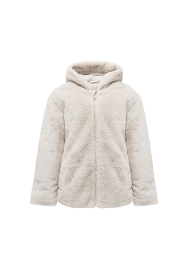 Name It Nkfmıla Jacket W Hood Pb Grı Kız Çocuk Mont 000000000102408586 Gri