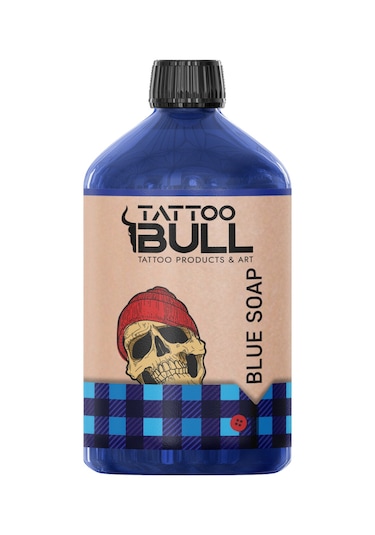 Tattoobull Blue Soap 500 Ml. Temizleme Solüsyonu