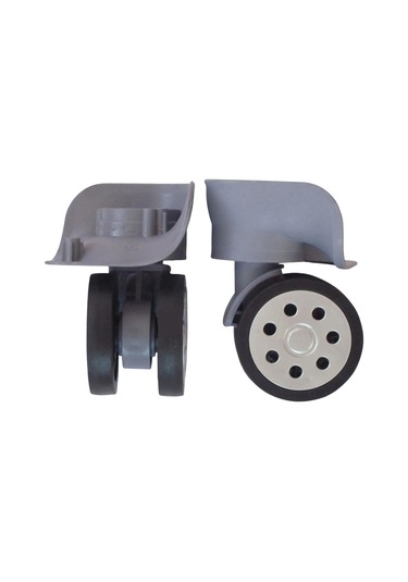 Homyl Bagaj Yedek Tekerlekleri Tramvay Çantası Bavul Döner Gri