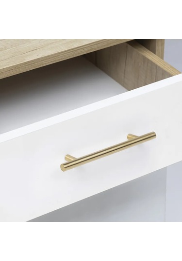 Aksmebel Mobilya Kolu 160 220 Mm Şerit 10 Adet İçi Boş Çelik 312835523 Altın Rengi