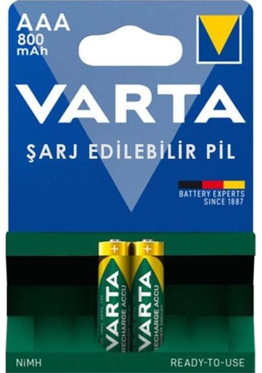 56703 1.2v 800 Mah Şarjlı Aaa İnce Kalem Pil 2'li Paket