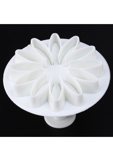 Ulzyvf Zanaat Kurabiye Kek Kalıplama Seti, Fondan Aksesuarlar, 46 Parça Beyaz Beyaz