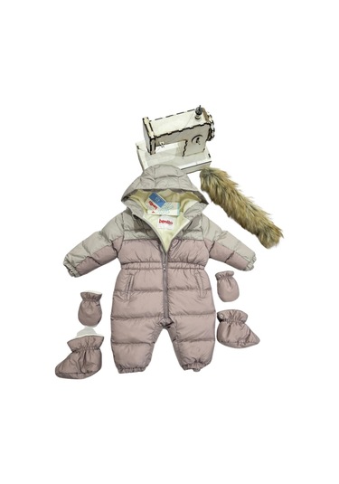 Benitto Kids Kız Bebek Pembe Astronot Tulum Mor