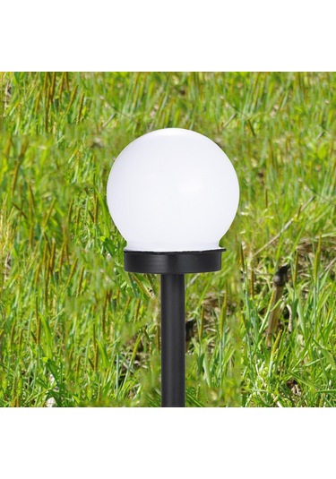 Geeksen Otomatik Açılıp Kapanan Led Güneş Enerjili Bahçe Ve Çim Aydınlatma Lambası, Soğuk Beyaz Işık, 2'li Paket