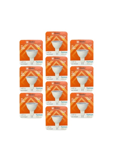 10 Adet Osaka 7w 50w Sarı Işık 3000k G4 Duylu İğne Bacak Led Çanak Ampul