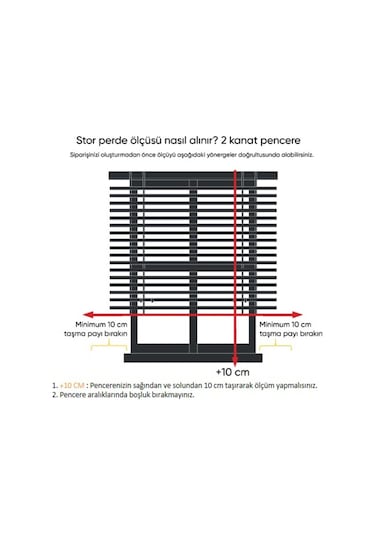Zebraevim Etek Dilim Hediyeli Ekru Stor Perde