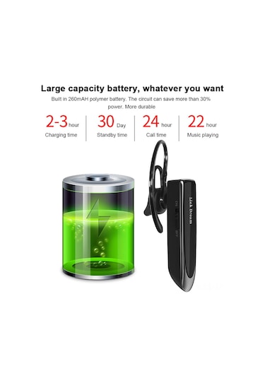 Lınk Dream Lc-b41 Bluetooth 4.1 Kulak İçi Kablosuz Kulaklık İş Kulaklığı Mikrofonlu Eldivenler Mini Akıllı