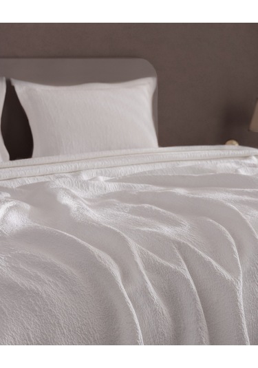 Madame Coco Labenne Çift Kişilik Yatak Örtüsü - Beyaz 8684427228647 Beyaz