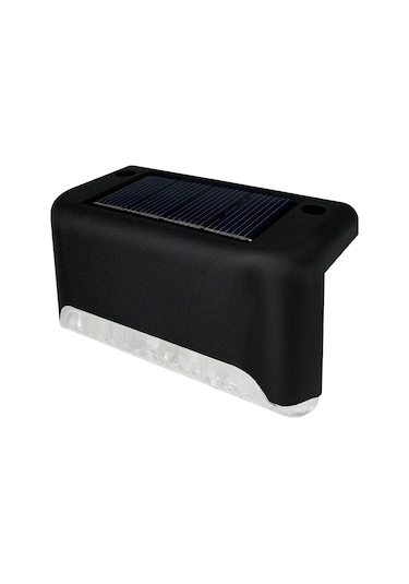 Solar Güneş Enerjili Şarj Edilen Köşebent Merdiven Bahçe Led Lamba 4 Adet