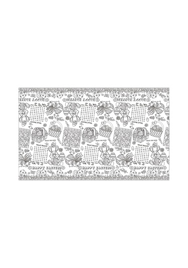 Suntek Paskalya Doodle Masa Örtüsü Malzemeleri Oyun Etkinliği