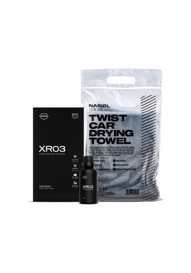 Nasiol-SET 17-XR03 Araç Nano Seramik Kaplama,Boya Koruma ve Araç Kurulama Havlusu Seti