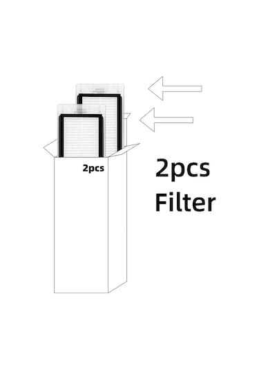 Xiaomi Vacuum Mop 2 Pro Mjst1shw Robot Süpürge İle Uyumlu 2li Hepa Filtre